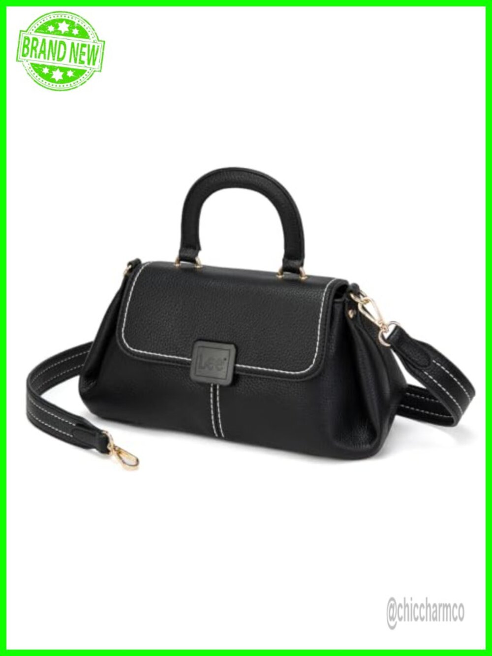 Vintage Satchel Top Handle Handbag Flap Crossbody Purse